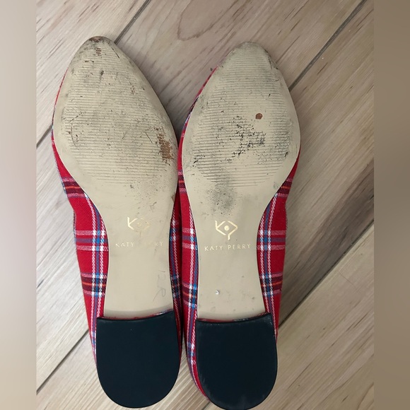 Katy Perry The Uni Tuxedo Plaid Pointed Toe Flats - Picture 9 of 11